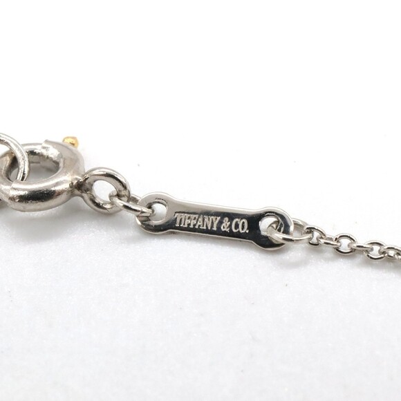 TIFFANY Authentic Silver Diamond Bean Necklace - Picture 5 of 8